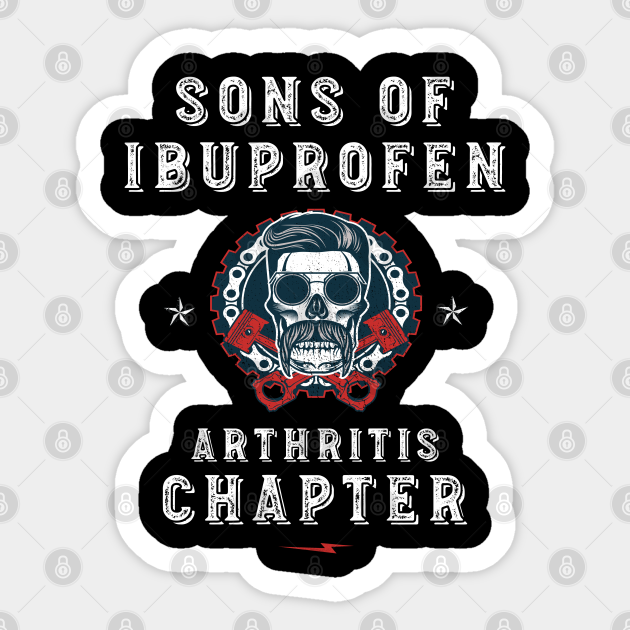 T-Shirt Drôle "Sons Of Ibuprofen - Arthritis Chapter" - Motard Vintage - Personnalisable